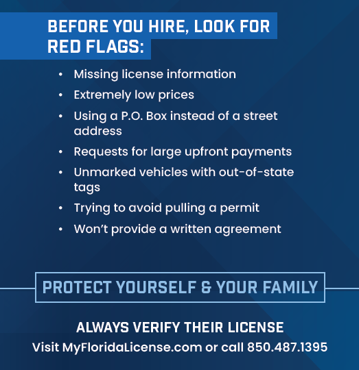 SheriffChitwood's tweet photo. Don't get scammed in the recovery from this storm. Here are some suggestions on how to protect yourself if you're hiring a contractor. The Volusia Building Industry Association is getting the word out too. Stay safe and protect yourself! https://t.co/0Zcv1s9YAB