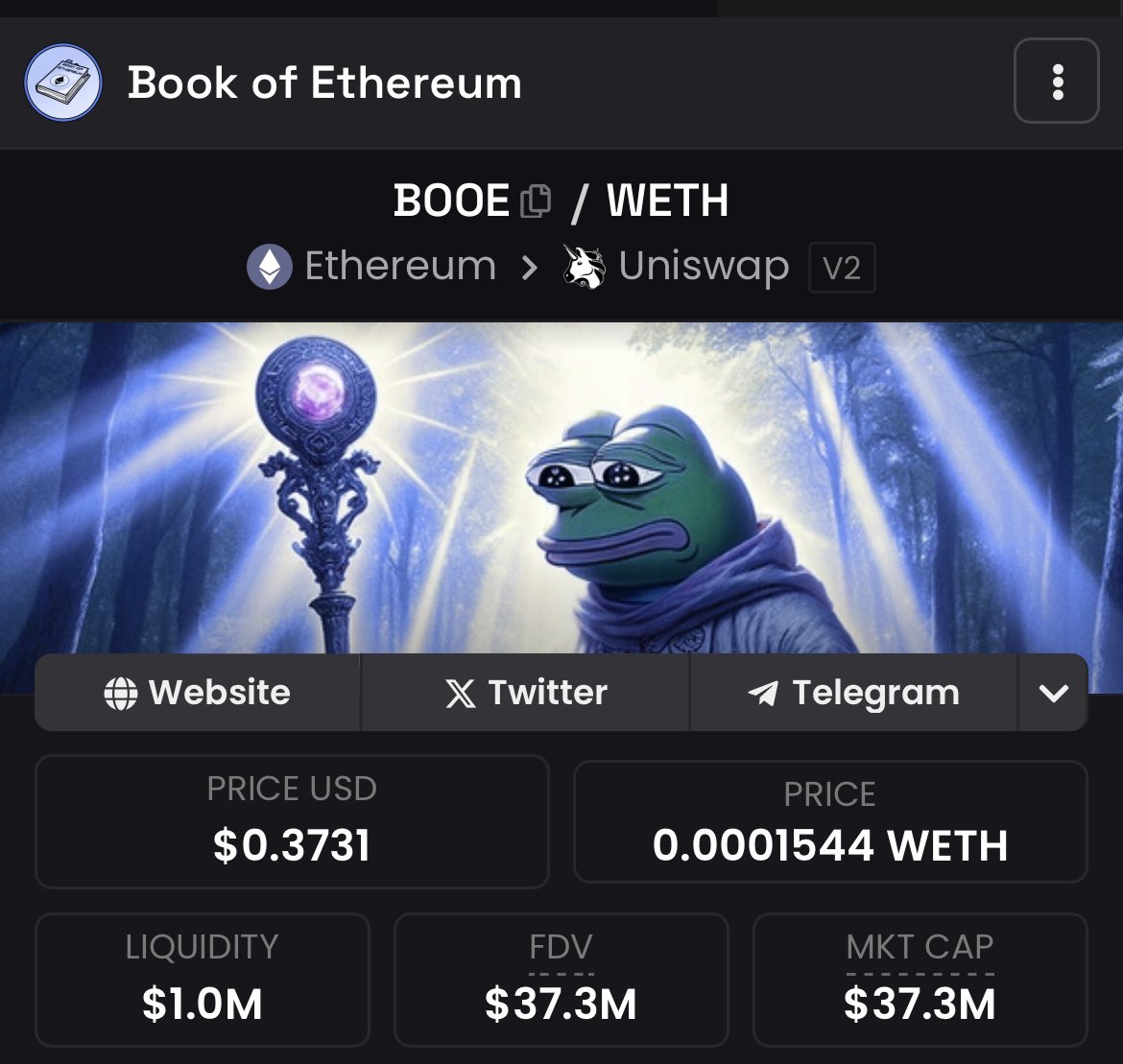 ChartLord_'s tweet image. BOOE is up 400% since my initial post

It’s not too late 

#BOOE #BookofEthereum 

#MOON