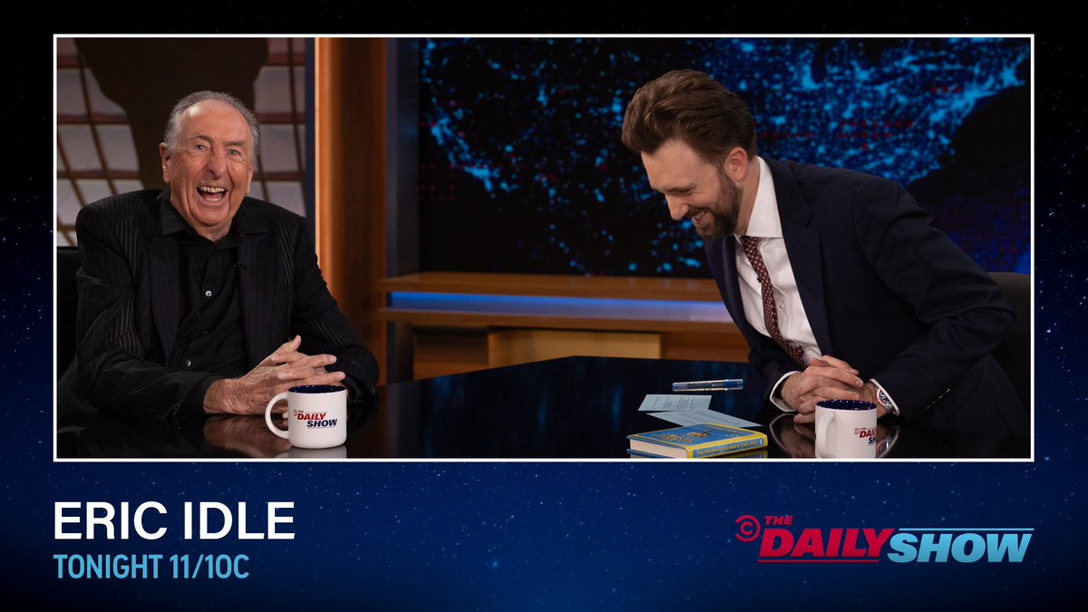 Eric Idle (@ericidle) on Twitter photo The Daily Show.   Lovely to be on. The Daily Show.   Lovely to be on.