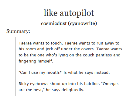 cyancosmicdust's tweet photo. 🌠like autopilot 🌠
(taking my rarepair debut off anon)    

- rirae, omega x omega, heat/comfort (ha ha)  
- rated e, 2k words

https://t.co/2iFhd1cUm7
(repost because i forgot the link lol) https://t.co/t8ZMQfSUIg