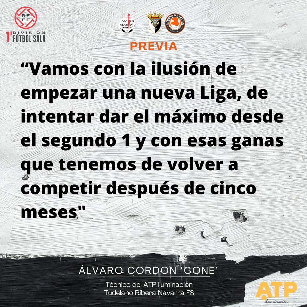RiberaNavarraFS's tweet photo. ▫️ 𝐋𝐚 𝐏𝐫𝐞𝐯𝐢𝐚

🎙️ @acordon81: "Vamos con la ilusión de empezar una nueva Liga, de intentar dar el máximo desde el segundo 1 y con esas ganas que tenemos de volver a competir después de cinco meses"

👉🏻 https://t.co/8U9FudiAX0

#OrgullososdeloNuestro🤍🖤 https://t.co/OGGRVSt49g