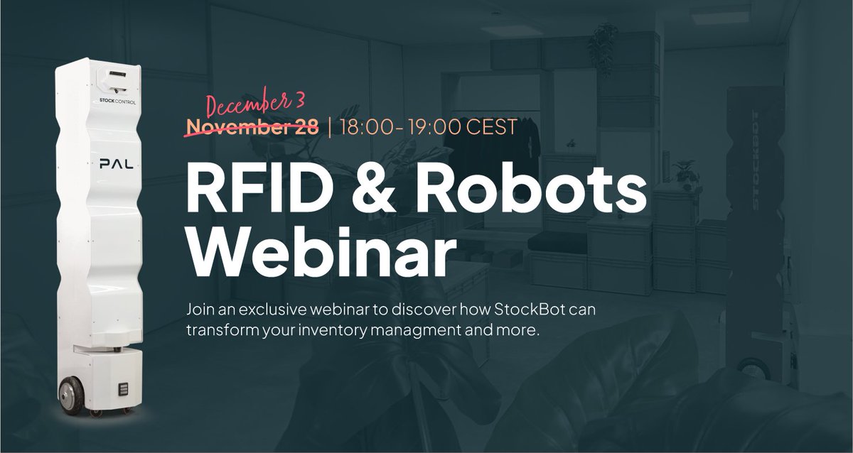 New Date 🚨
Don’t miss out on this opportunity to dive into the  magic of StockBot for retail operations. We’ll be sharing real-world success stories and hearing insights from industry experts.
All registered participants have been notified via email.
➡ pal-robotics.com/event/rfid-and…