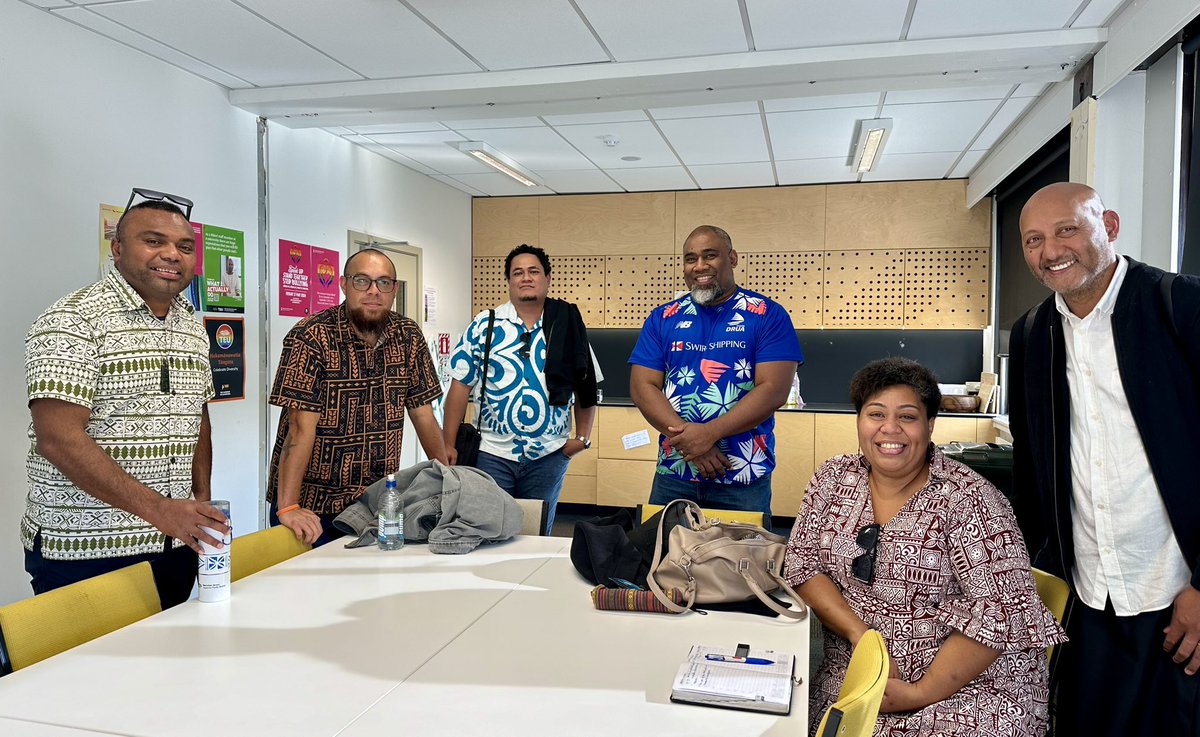 ArielaZibiah's tweet image. PM: #Fiji Archives officials &amp;amp; filmmakers @TumeliTuqota &amp;amp; @dave_lavaki shared how their work contributes to #publicdiscourse &amp;amp; #research to #students, #academic staff at UC &amp;amp; Otago &amp;amp; a delegation from the NZ🇫🇯Mission &amp;amp; MOE, led by  Hon. Aseri Radrodro @ucpacstudies. 1/2