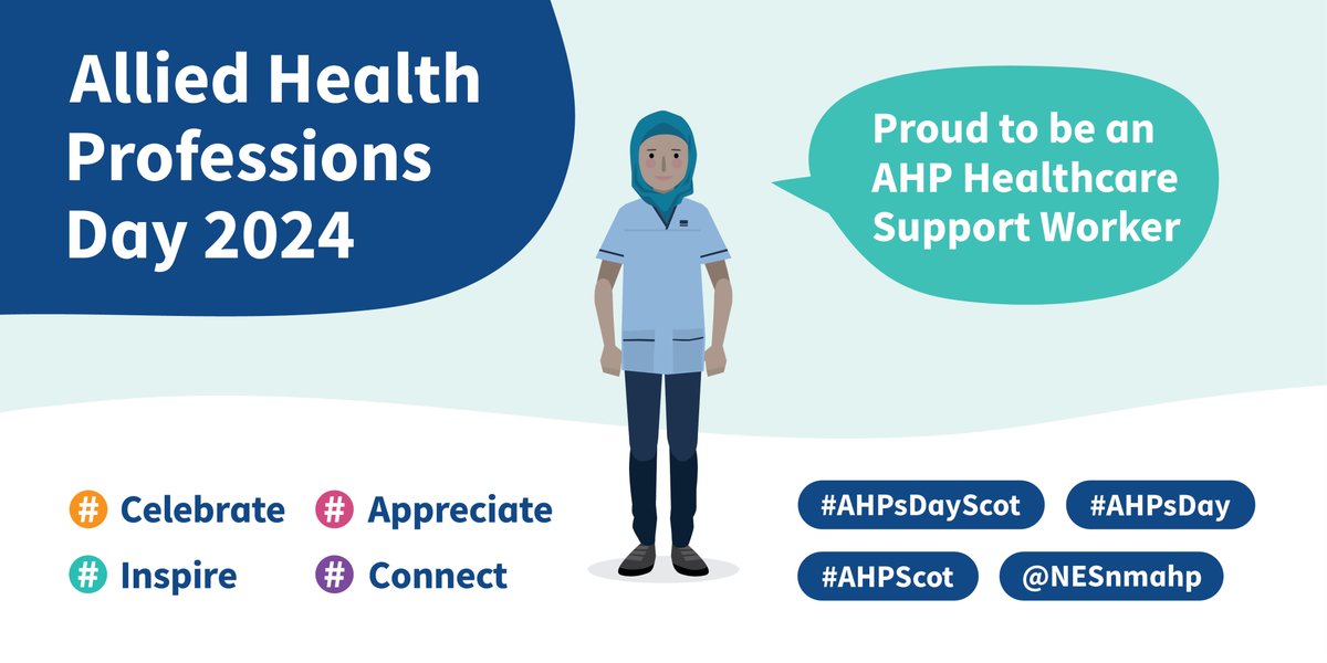 #AHPsDayScot #AHPsDay <a href="/NES_hcsw/">NES_hcsw</a> 
Happy AHPs Day to all AHP Healthcare Support Workers!