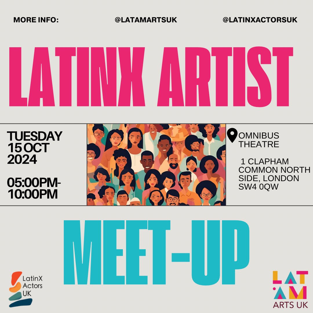 Latinx artists in the UK! 🎨✨

Our 4th meet-up is on Tuesday, 16th July. Connect, share, and maybe even collaborate with fellow creatives—Directors, Writers, DJs, Filmmakers, and more! It’s casual, stress-free, and open to all. Drop by anytime!