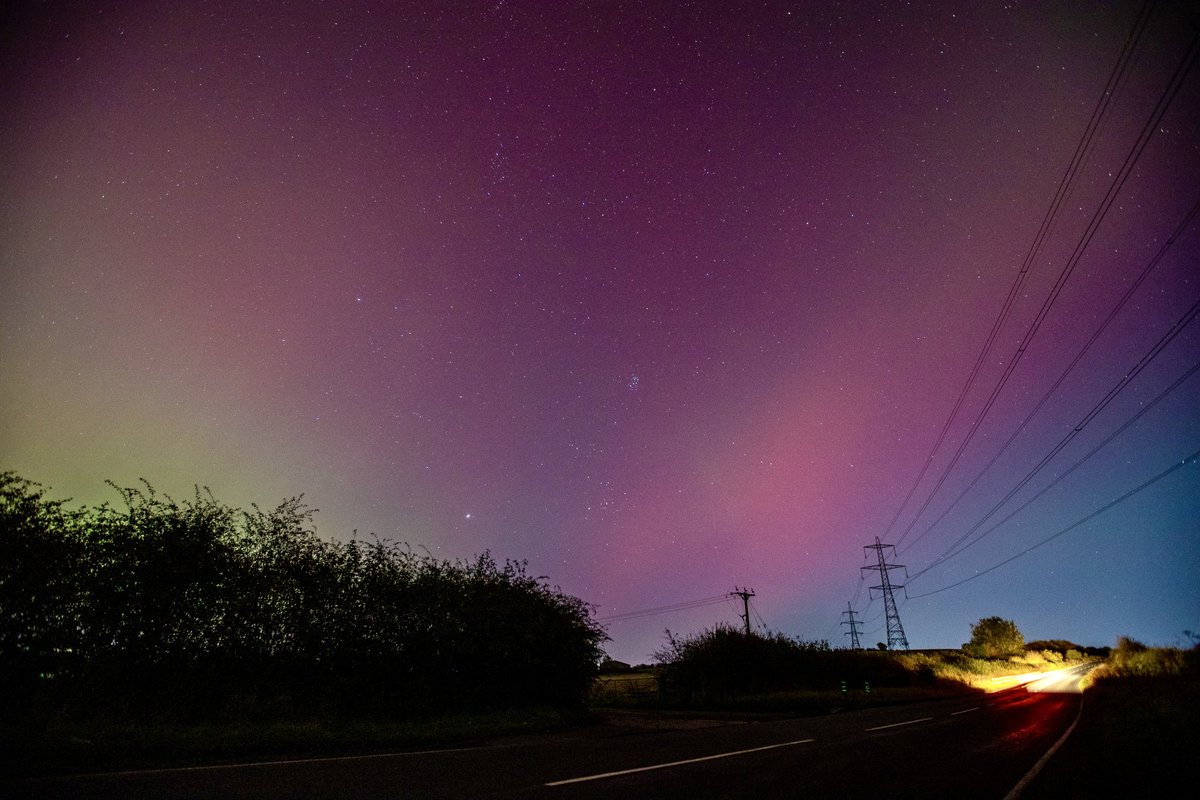 Not a bad show of the northern lights last night over County Durham.