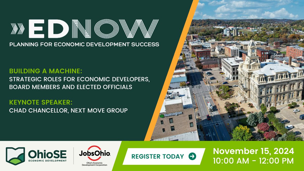 How is Economic Development similar to investing retirement funds? Learn how economic development works! Register today for ED Now, a virtual conference on Friday, November 15 ➡ bit.ly/EDNOW-2024