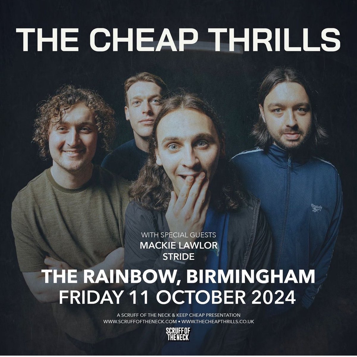 Support tonight from <a href="/stridetheband/">STRIDE</a> &amp; @mackielawlor 
Stage time 8:45 pm tonight!

Tickets here fatsoma.com/e/nrzk5ow4/the… 🌎❤️🌈