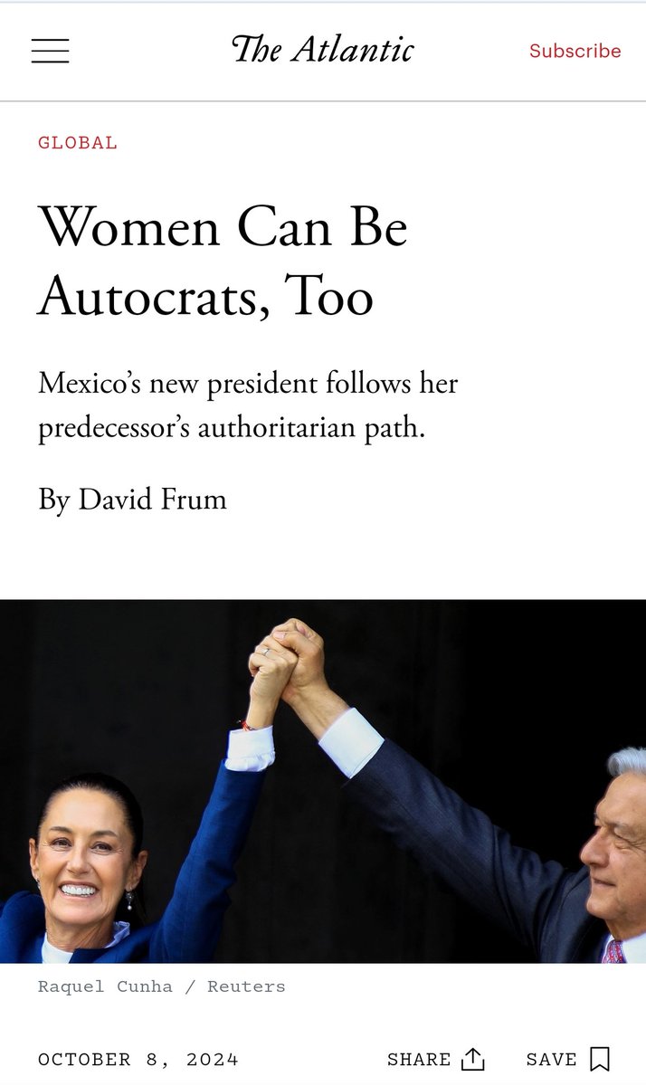 BenjaminNorton's tweet photo. Mexico's new President Claudia Sheinbaum won the election in a landslide, with 60% of the vote, winning almost every part of the country.

But US media propaganda absurdly claims she's "authoritarian" because she's an independent leftist who refuses to let the US colonize Mexico. https://t.co/mFIan2OYuq