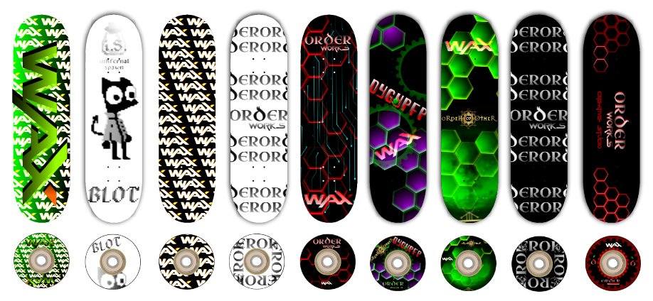 RedRelic_Studio's tweet photo. I am also busy revisiting some older collabs in the @WAX_io space...
Like the one with @skatecoinwax for which I have started making a new series of boards.
Pioneering #iVRL redeemable decks.
Whilst also possibly starting some new collabs... #watchthisspace https://t.co/YyOCrNFVjL