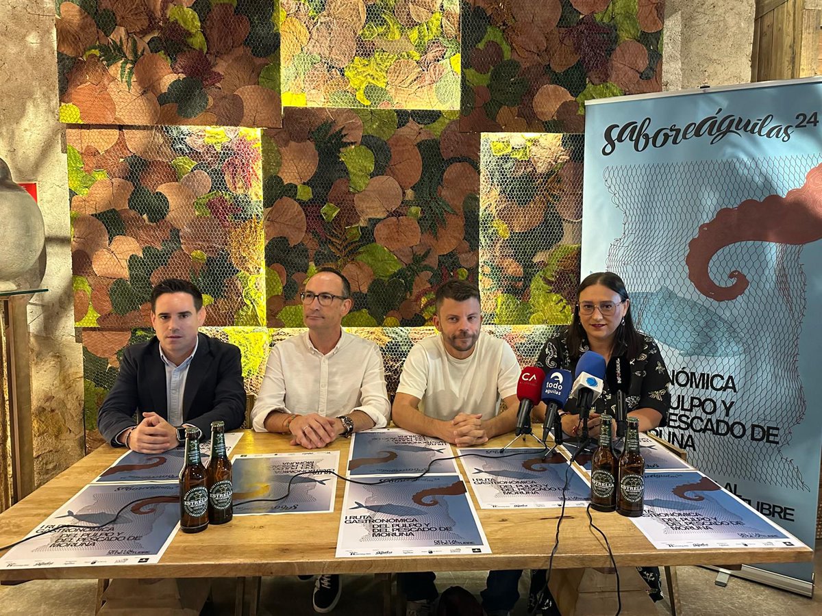 La Comunidad apoya la Jornada Gastronómica del pulpo y el pescado de moruna en Águilas.
<a href="/turismormurcia/">Turismo Región de Murcia</a> <a href="/Aguilas_Turismo/">Turismo Águilas</a> <a href="/Hosteaguilas/">Hosteaguilas</a> <a href="/EvaReverte/">Eva Reverte</a> 
radioaguilas.blogspot.com/2024/10/la-com…