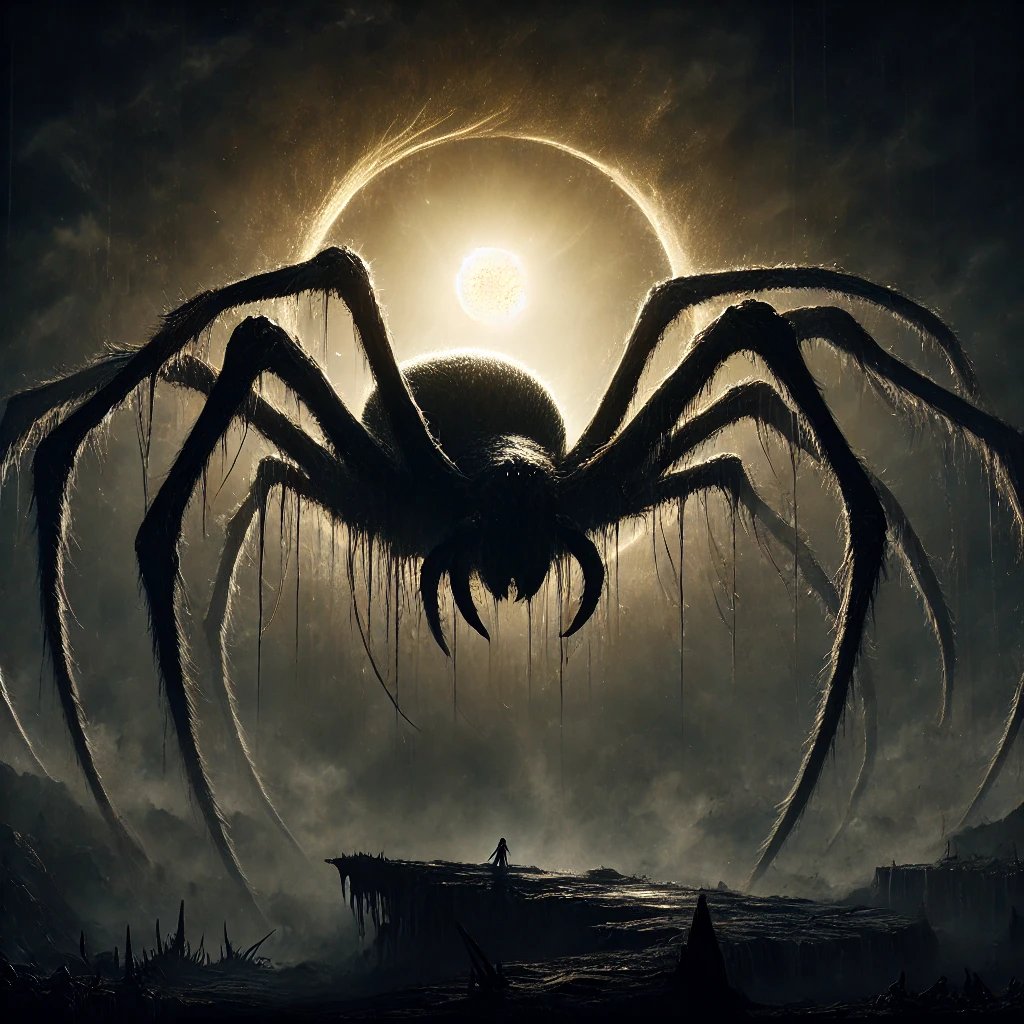 ionian_foxy's tweet photo. Hab GhatGPT gefragt wie Ungoliant nach den Infos von JRR Tolkien aussieht. 

Ich will nicht sagen ich hab jetzt ne Phobie vor Spinnen, aber ich glaub ich hab ne Phobie vor Spinnen xD https://t.co/Kni8anjajw