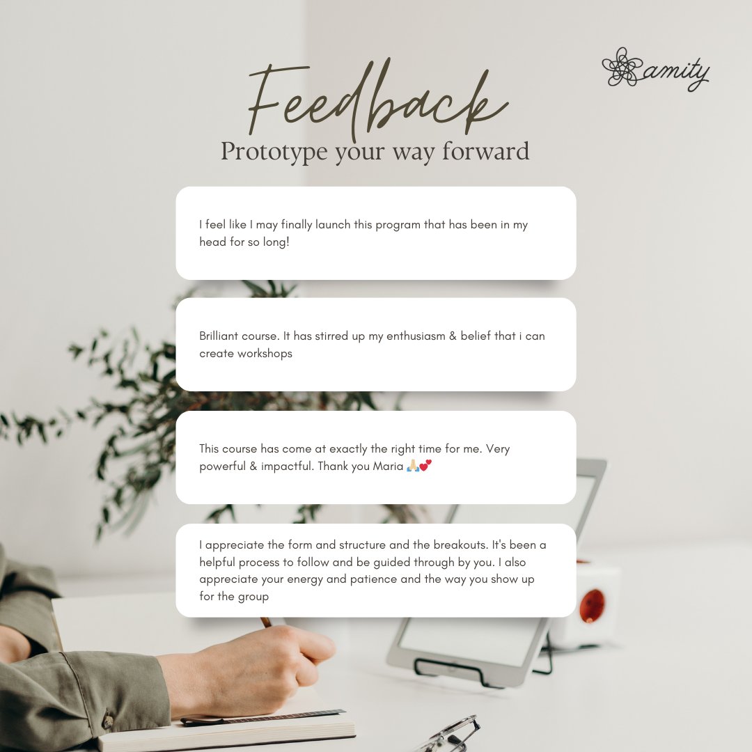 Are you a changemaker, coach or therapist looking to create a proven workshop before the end of 2024?

We're looking for 8 motivated professionals ready to design a minimum viable workshop that makes a real difference in their clients' lives, with less stress and guesswork.
