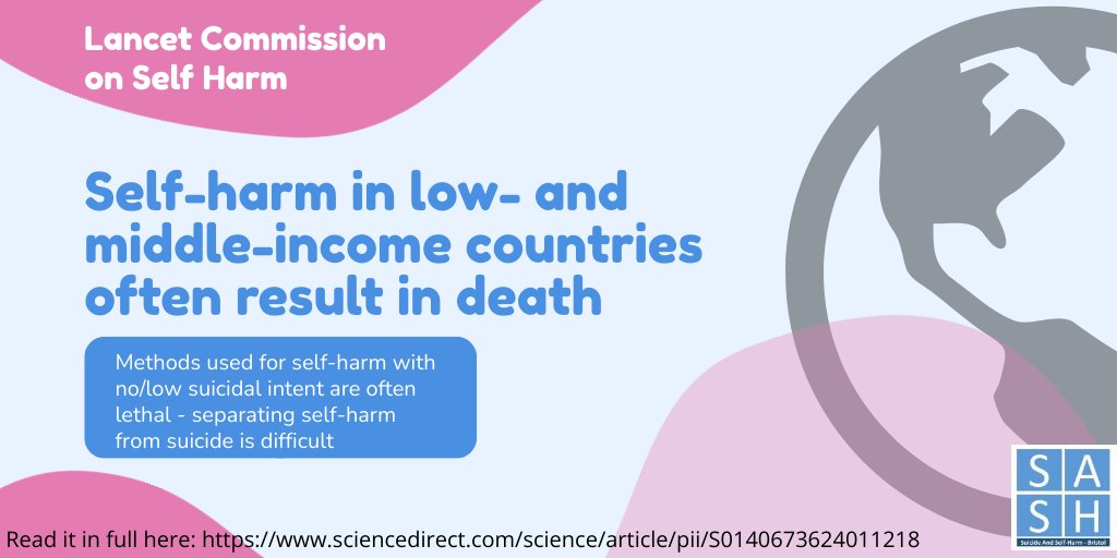 Suicide and Self-Harm Research, Bristol (@sashbristol) on Twitter photo In countries where lethal pesticides are available non-suicidal self-harm and suicide are difficult to disentangle.
The priorities for prevention therefore are different.
Read: sciencedirect.com/science/articl…
<a href="/netshrink/">Soumitra 🌻 সৌমিত্র சௌமித்ரா سومترہ</a> <a href="/Dee_Knipe/">Dr Duleeka Knipe</a> <a href="/TessNRoberts/">Tessa Roberts</a> <a href="/ProfChanLaiFong/">Professor Dr. Chan Lai Fong</a> <a href="/TheLancet/">The Lancet</a> <a href="/CentrePSP/">Centre for Pesticide Suicide Prevention</a> In countries where lethal pesticides are available non-suicidal self-harm and suicide are difficult to disentangle.
The priorities for prevention therefore are different.
Read: sciencedirect.com/science/articl…
<a href="/netshrink/">Soumitra 🌻 সৌমিত্র சௌமித்ரா سومترہ</a> <a href="/Dee_Knipe/">Dr Duleeka Knipe</a> <a href="/TessNRoberts/">Tessa Roberts</a> <a href="/ProfChanLaiFong/">Professor Dr. Chan Lai Fong</a> <a href="/TheLancet/">The Lancet</a> <a href="/CentrePSP/">Centre for Pesticide Suicide Prevention</a>