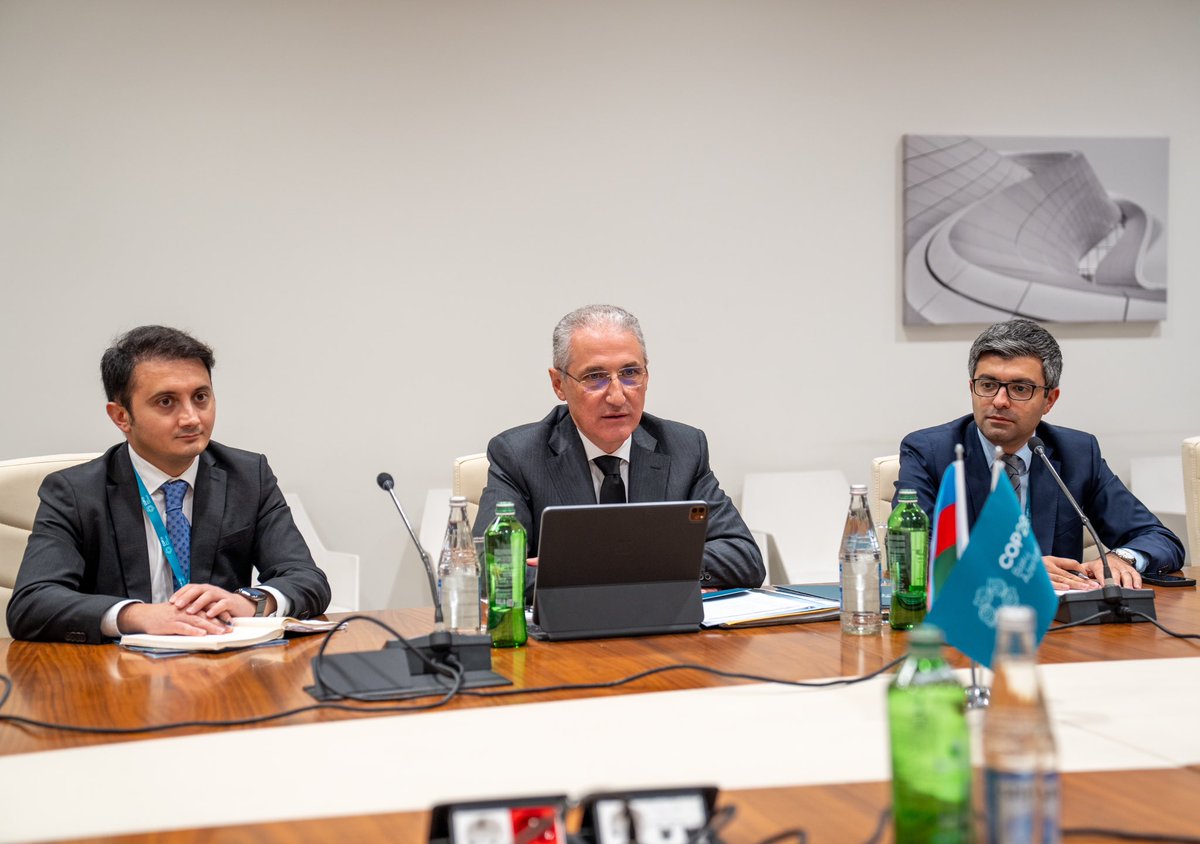 COP29_AZ's tweet image. The COP29 Presidency held a positive meeting with Grace Fu, Minister for Sustainability and the Environment of Singapore to discuss shared goals and negotiating progress ahead of COP29.

#COP29 #COP29Azerbaijan #PreCOP #PreCOP29 #EnhanceAmbition #EnableAction