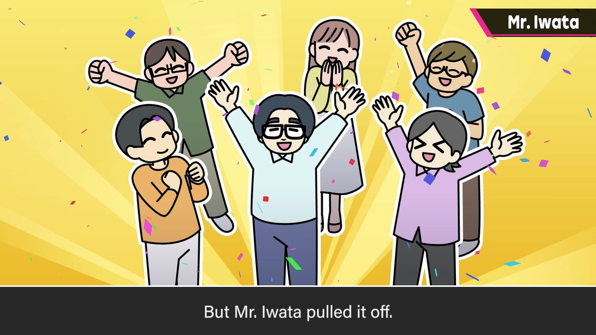 Sora_Sakurai's tweet image. youtu.be/o2wYKkqhkG0
[Mr. Iwata]
It wouldn't be right to end this channel without touching on this topic. 

By the way, this is the 31st and final video in the Grab Bag category!