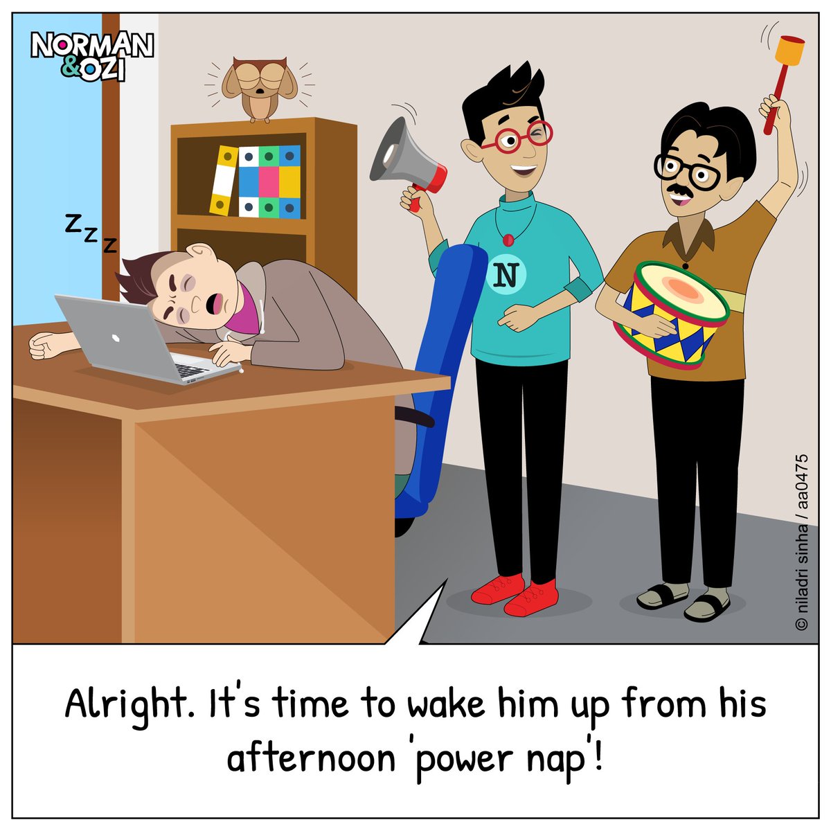 norman_ozi's tweet photo. 😴 https://t.co/9YkF3CmUjq
#corporatecomics #officehumor #workplacecomics #humor #powernap #comics #theofficememes #normancomics #cartoonoftheday #dailymemes #officelife https://t.co/Y9ykEIjV8l