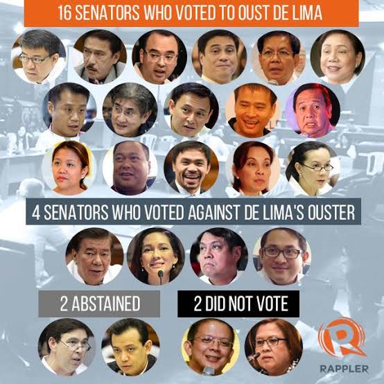 daphine36's tweet photo. Mga TRAPOng demonyong senador na pinalayas si De Lima nilang chair Ng justice committee para matigil ang imbestigsyon SA EJKs....hoy, mahiya kayo, mag-sorry kayo Kay  #LeilaDeLima  at SA mga biktima Ng  #EJKs . Mga Punyeta kayo! https://t.co/eerOXREATM
