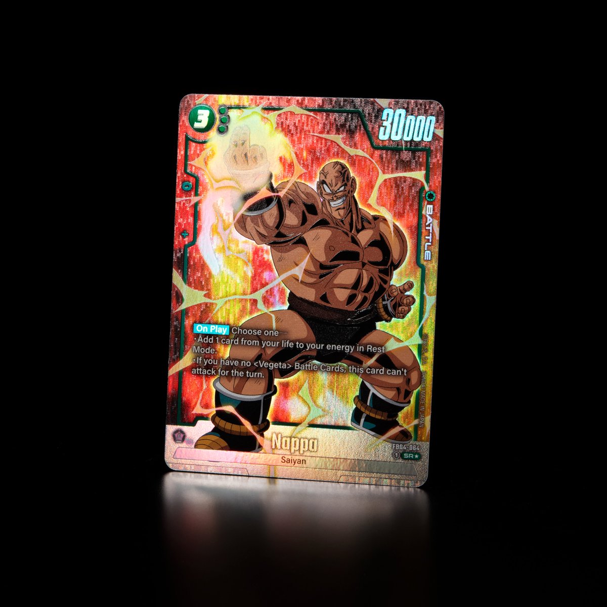 dbfw_cardgameEN's tweet photo. [Fusion World Booster Pack FB04 -ULTRA LIMIT- Card Reveals]
Here's an actual photo of the alt-art ver. of the Battle Card Nappa from the -ULTRA LIMIT- Booster Pack!
Release: November 15th, 2024!
Details: https://t.co/aQ5XgWriXi
#dbfw
#FusionWorld
#dbscardgame https://t.co/NksKFV4BZq