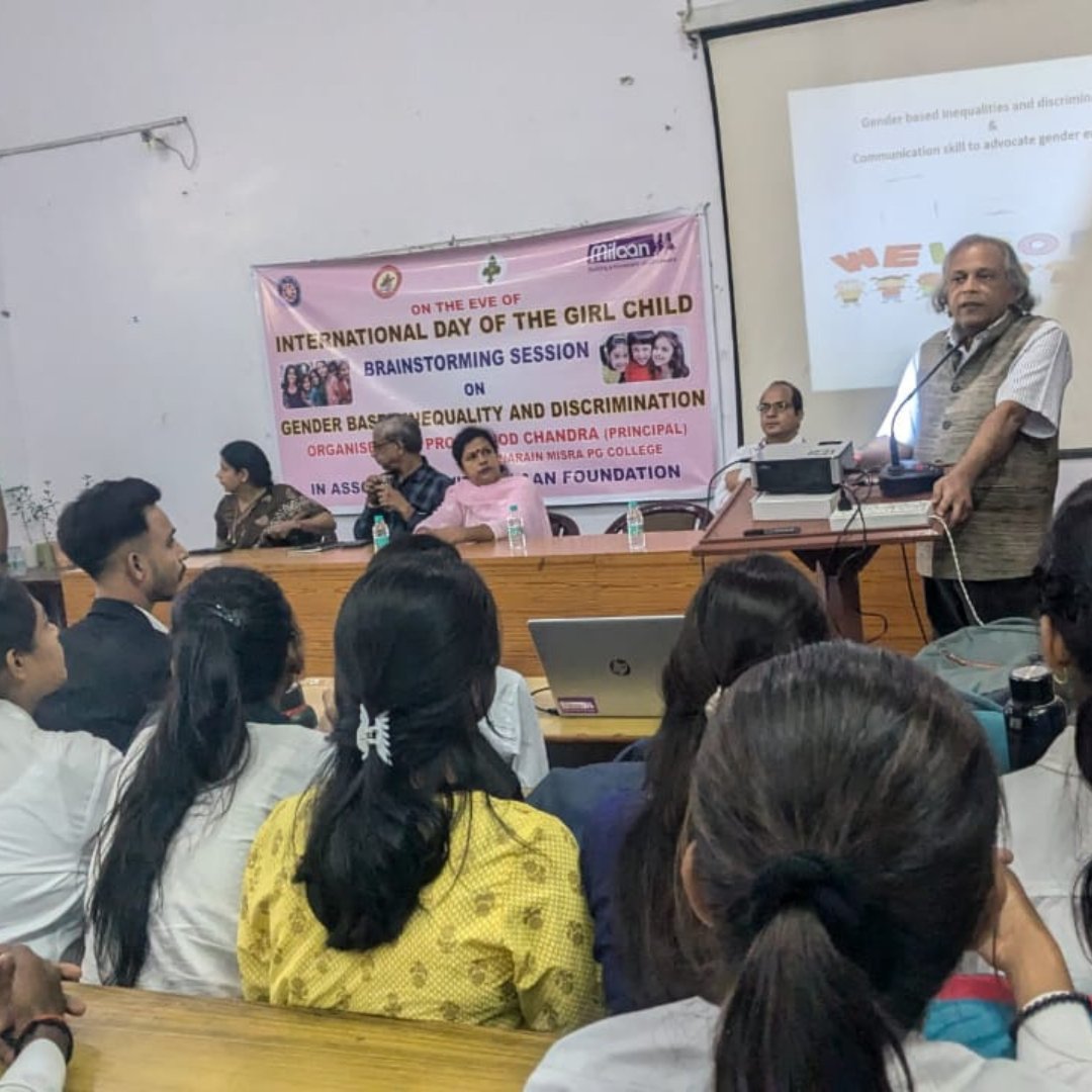 On the eve of the International Day of the Girl Child, we had an amazing day at Shree Jai Narain Misra PG College with UPCEG! Huge thanks to the faculty for their support!