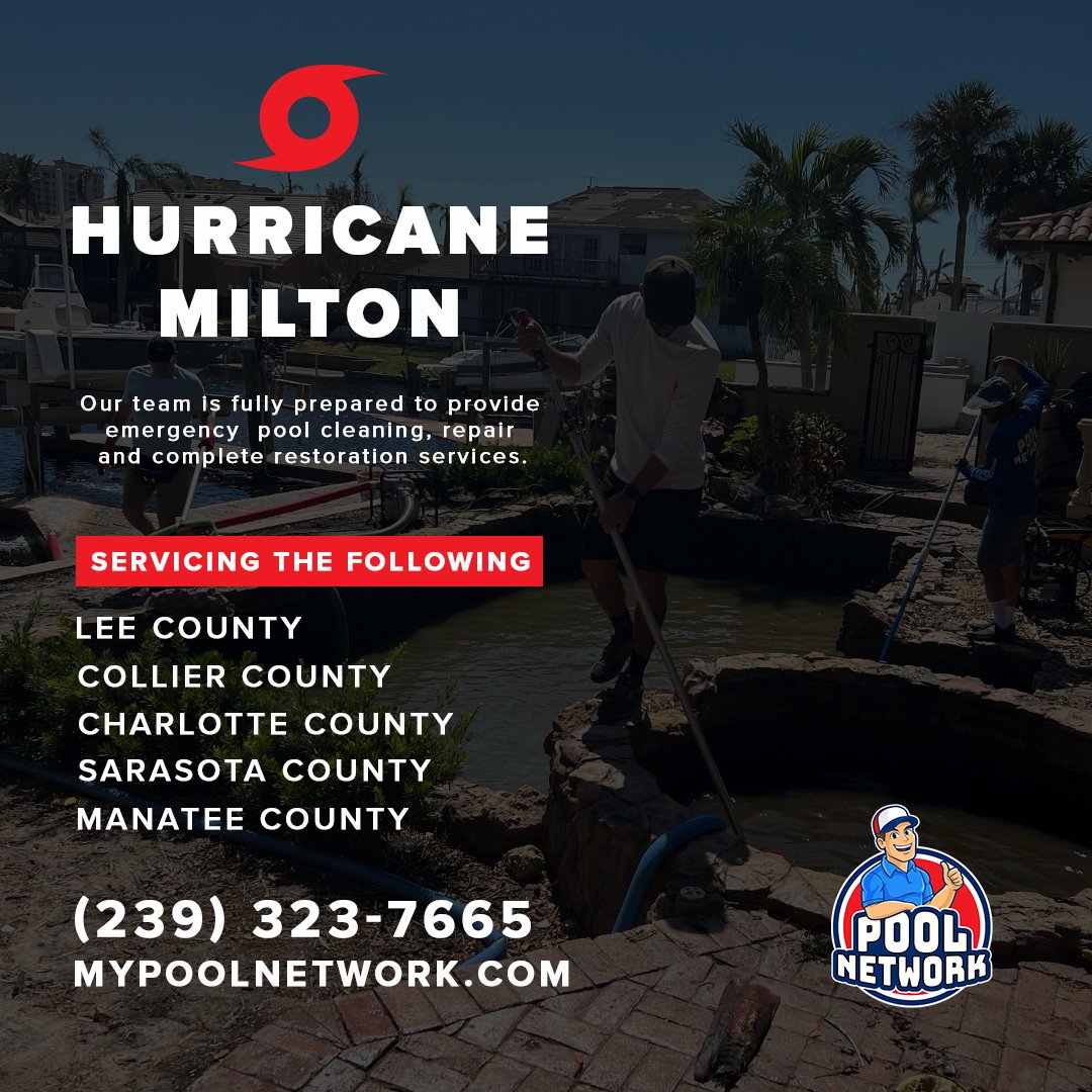 mypoolnetwork's tweet image. #HurricaneMiltonRecovery #PoolRestoration #HereToHelp #CommunityFirst #Leecounty #CollierCounty #SarasotaCounty #ManateeCounty #CapeCoralFlorida #FortMyersFlorida #NaplesFlorida #swfl #HurricaneMilton