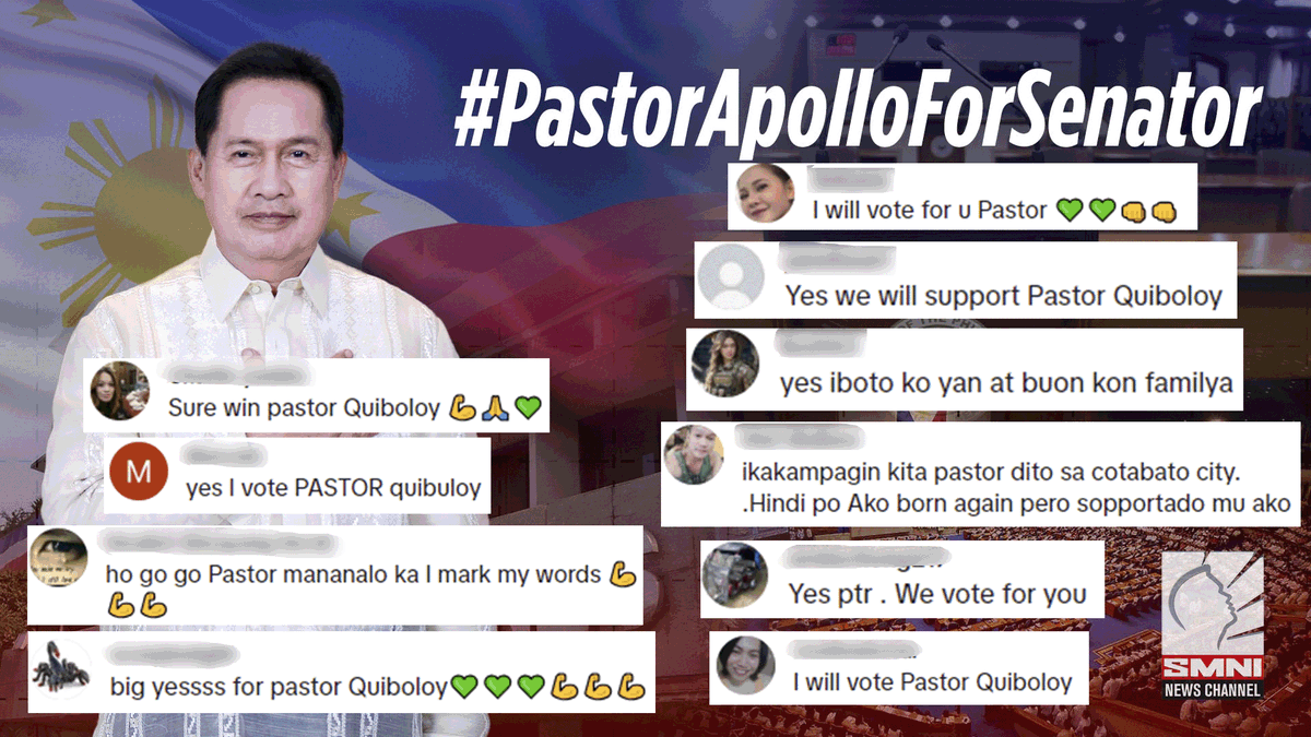 smninews's tweet photo. Netizens, nagpahayag ng kanilang pagsuporta sa pagtakbo ni Pastor ACQ bilang senador sa 2025 midterm elections
#Senate2025
#ParaSaDiyosAtPilipinas
#PastorApolloForSenate
#LeadwithExcellence
#PilipinasKongMahal
#KOJC https://t.co/v7HkvvwvmD
