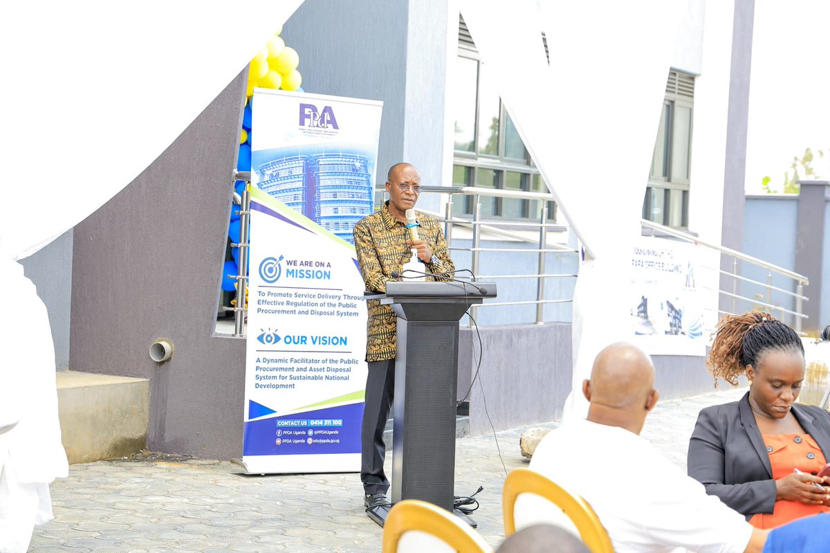 All Round Consult Uganda (@allrounduganda) on Twitter photo While delivering his remarks, <a href="/PPDA_ED/">Benson Turamye</a> extended gratitude to H.E <a href="/KagutaMuseveni/">Yoweri K Museveni</a>, the President of Uganda for his continued support in ensuring that Government agencies deliver their mandate for the good of the citizens.
#ProcurementThatDelivers While delivering his remarks, <a href="/PPDA_ED/">Benson Turamye</a> extended gratitude to H.E <a href="/KagutaMuseveni/">Yoweri K Museveni</a>, the President of Uganda for his continued support in ensuring that Government agencies deliver their mandate for the good of the citizens.
#ProcurementThatDelivers