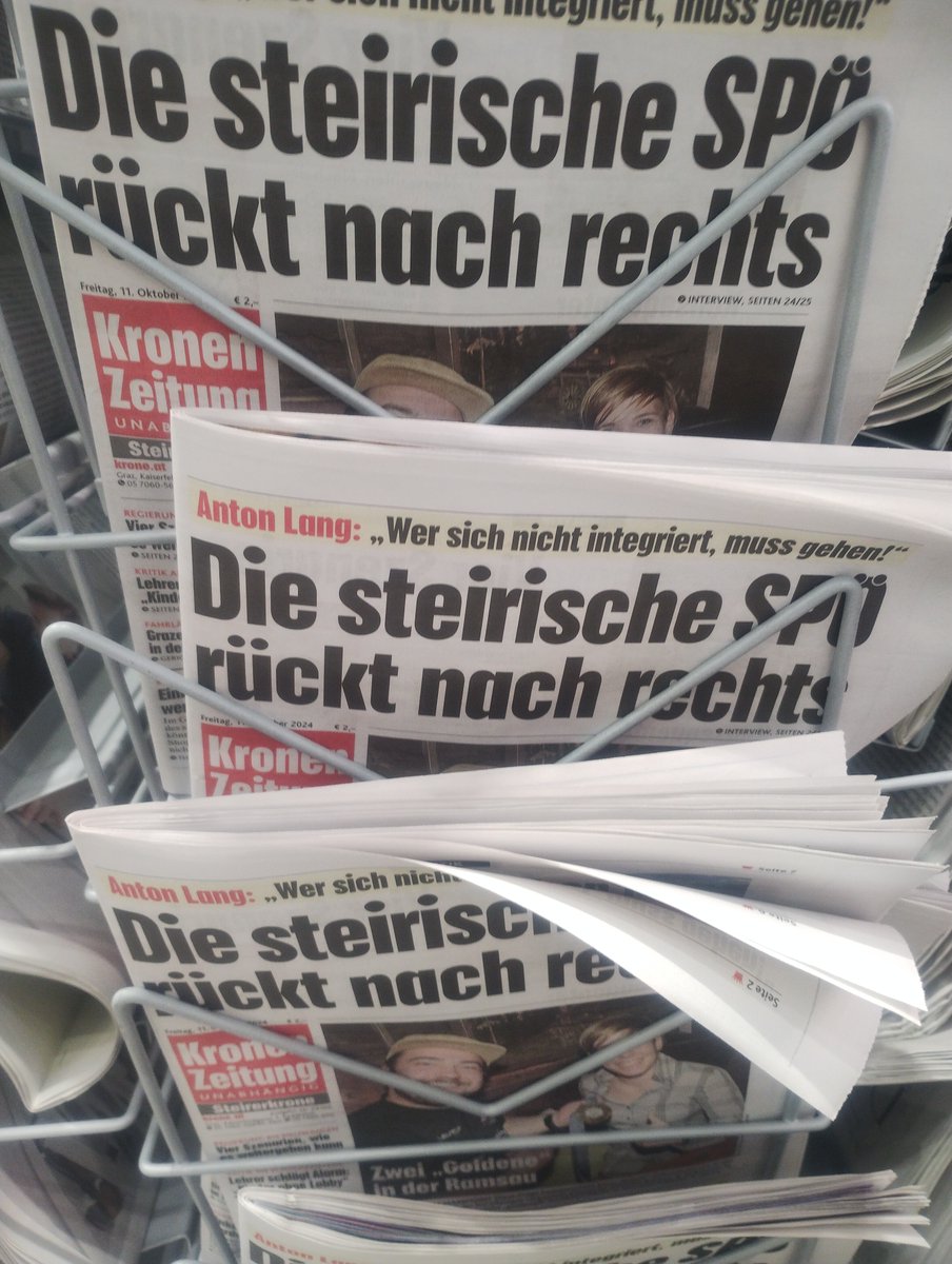 ErrorGradec's tweet image. Ganz tolle Idee, @spoestmk!
Damit gewinnt ihr halt keine F-Stimme zurück + macht viel Platz für die @kpoe_steiermark. Bin gespannt auf d #ltwstmk.

PS: Die vielen kompenten Leute in AK + Gewerkschaft tun mir iwie leid, aber sie lassen sich halt auch eine solche Führung gefallen.
