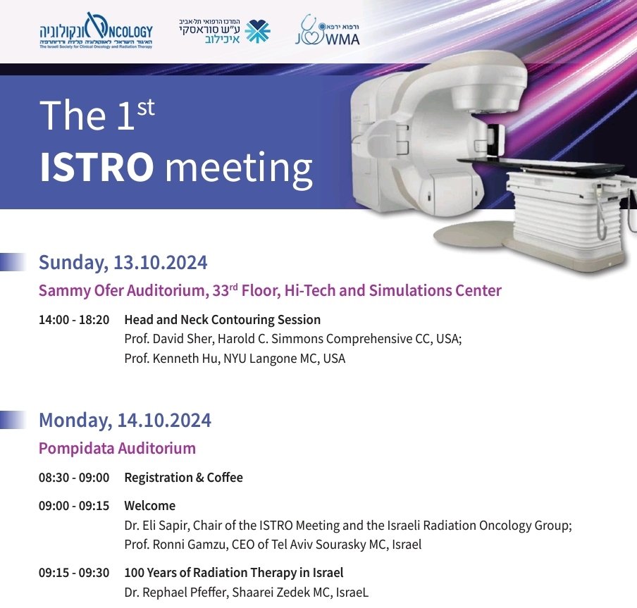 Eli Sapir (@eli_sapirmd) on Twitter photo Finally, the first ever Israeli International Radiation Oncology Conference. I am proud to lead the organizing committee along with <a href="/MKnoll_MD/">Dr. Miriam Knoll</a>, Dr. Gutfeld, Dimitri Bragilovski and Natan Shtraus to make this happen. Finally, the first ever Israeli International Radiation Oncology Conference. I am proud to lead the organizing committee along with <a href="/MKnoll_MD/">Dr. Miriam Knoll</a>, Dr. Gutfeld, Dimitri Bragilovski and Natan Shtraus to make this happen.