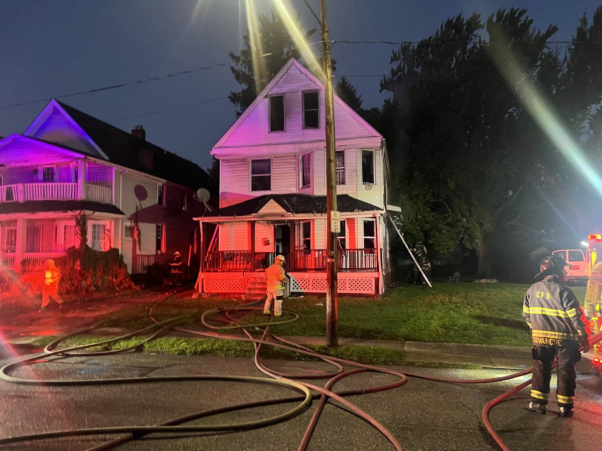 Cleveland Fire crews are battling a house fire on W93 street, between Detroit and Desmond Ave. 

Still very little details of what led to the fire or if anyone is injured.  

19 News learned crews were on scene around 6:20 this morning.