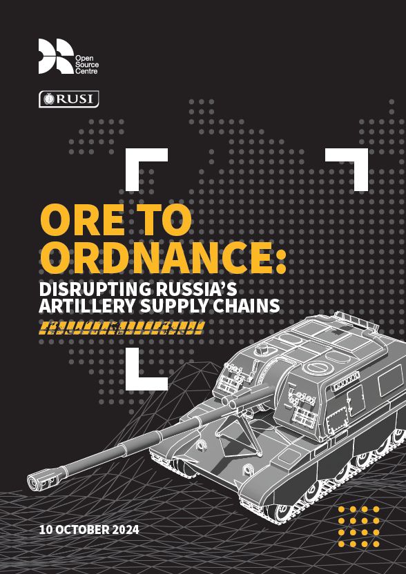 Our new report with the Open Source Centre provides a comprehensive analysis of Russia’s artillery supply chain to identify vulnerabilities and inform future policy decisions by Ukraine’s Western partners on supply chain disruption. Learn more here: bit.ly/3zJnowN