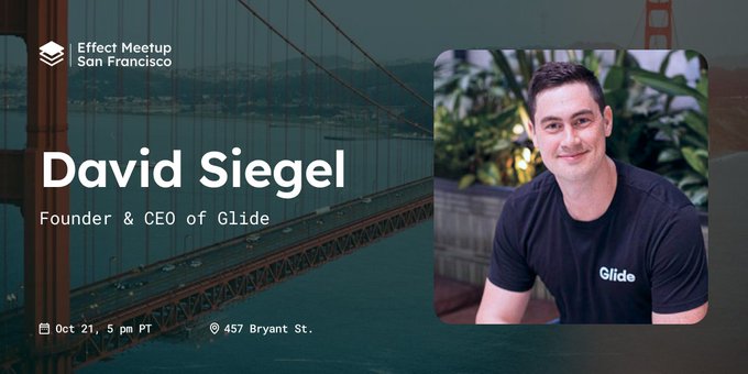 Effect Mettup SF banner featuring David Siegel