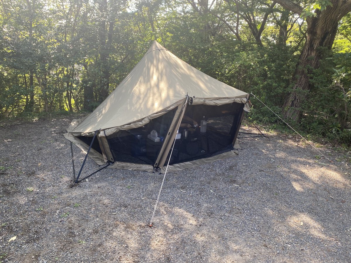 そつなく何でもこなすタイプ ベータ sp ウータS TC初張り！事前に予習していれば設営は難なく、ペグも外周は12