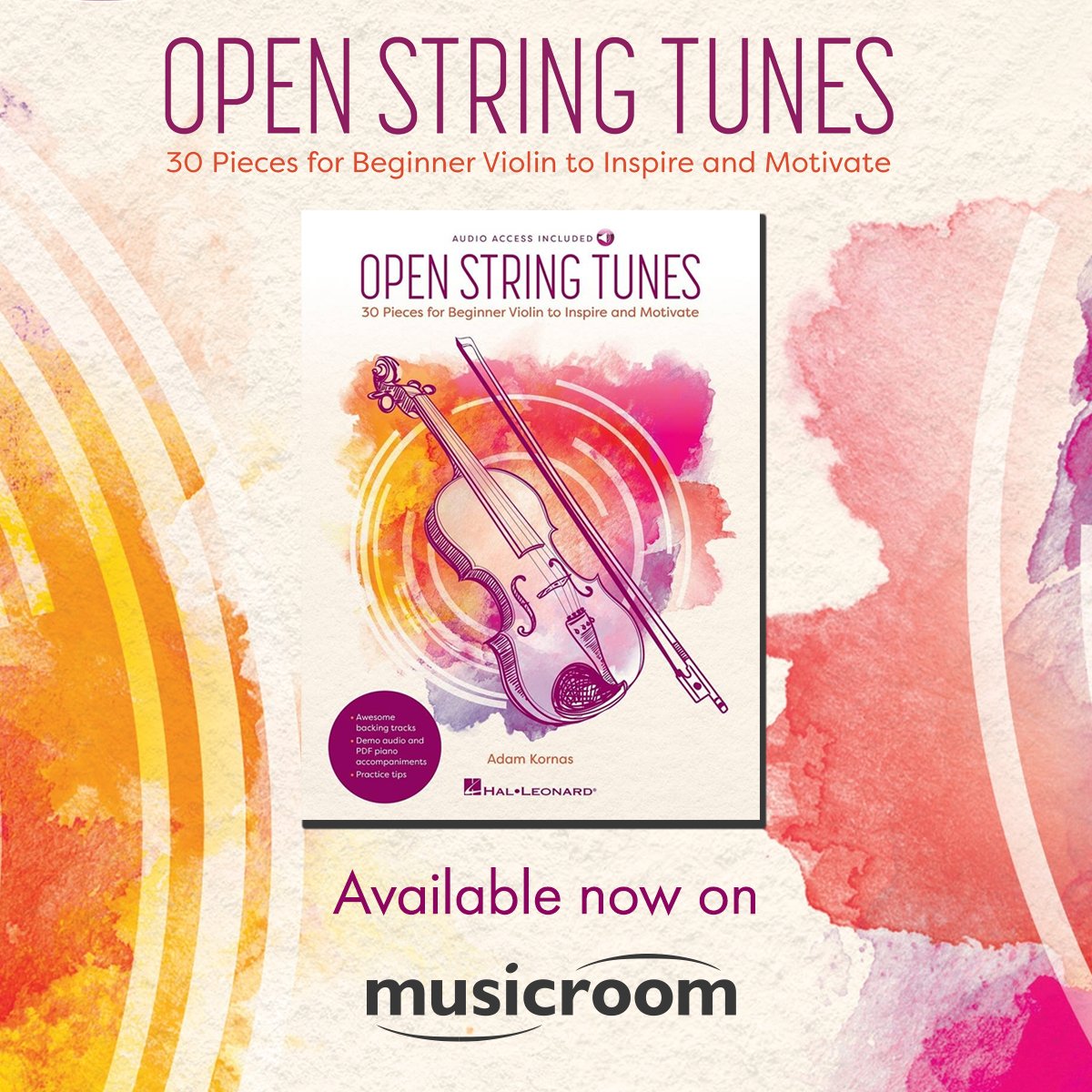 Inspire the beginner violinist with Open String Tunes!

Designed to make the early stages of violin learning enjoyable and engaging, Open String Tunes features 30 progressive pieces that use only open strings across different styles.

Get your copy➡️ musicroom.com/open-string-tu…