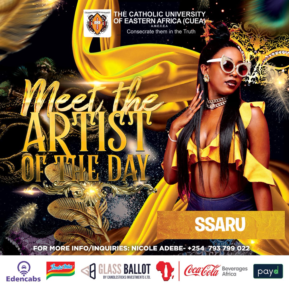 Glass_Ballot's tweet photo. We are proud to be recognized as one of the sponsors of Mr &amp; Miss CUEA 2024 . We are looking forward to an amazing experience. 🥳
@cuea_official , @CandlestickInv1 , @Ssaru_ke https://t.co/GSRYgrzy6X