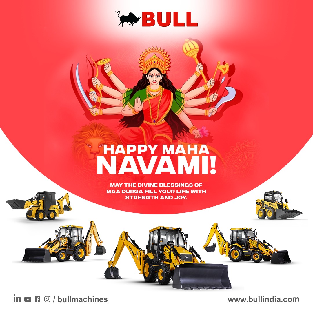 BullIndiapvtltd's tweet photo. Bull Machine wishes you a prosperous and powerful Maha Navami. May this festival bring strength and new beginnings for all!

#MahaNavami #Navratri2024 #Navmi #MahaNavami #Navratri #FestiveVibes #DurgaMaaBlessings #CelebrateWithJoy #Bull #Bullmachines https://t.co/IY3vDBiZ0c