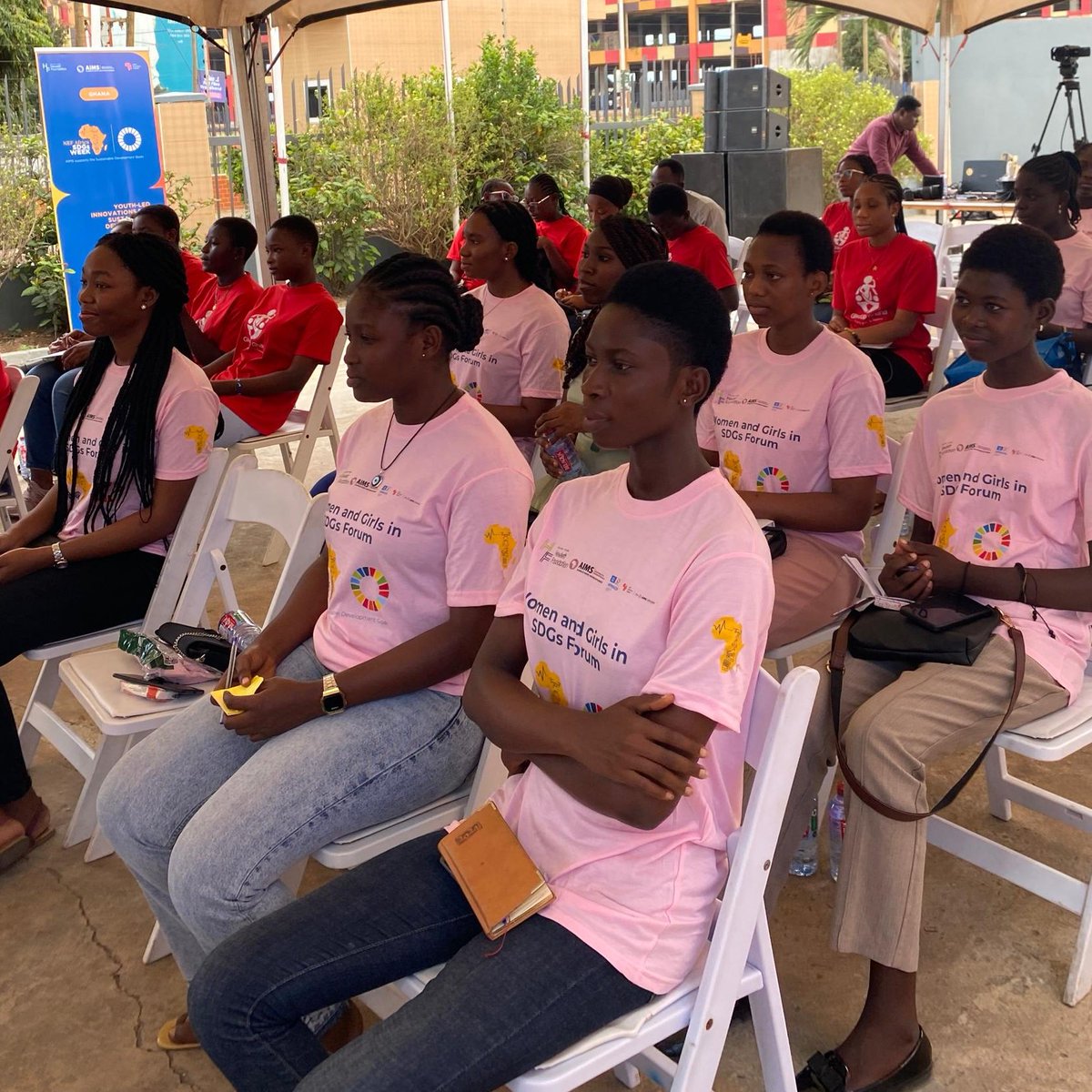 African Institute for Mathematical Sciences, Ghana (@aimsghana) on Twitter photo We are #Live!🎉🎉
With <a href="/NextEinsteinFor/">Next Einstein Forum</a> celebrating the International Day of the Girl Child themed "Girls’ Vision for the Future"—empowering young girls to lead, innovate, and shape a brighter tomorrow.
The future is theirs!
#DayOfTheGirl #GirlsLead #FutureLeaders #STEM We are #Live!🎉🎉
With <a href="/NextEinsteinFor/">Next Einstein Forum</a> celebrating the International Day of the Girl Child themed "Girls’ Vision for the Future"—empowering young girls to lead, innovate, and shape a brighter tomorrow.
The future is theirs!
#DayOfTheGirl #GirlsLead #FutureLeaders #STEM