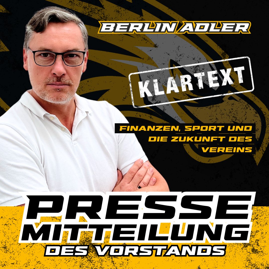 WIR REDEN KLARTEXT❗

➡️Gesamte Pressemitteilung lesen: berlinadler.de/news/pressemit…
#berlinadler #americanfootball #berlinfootball #hauptsadtfootball #berlin #Pressemeldung