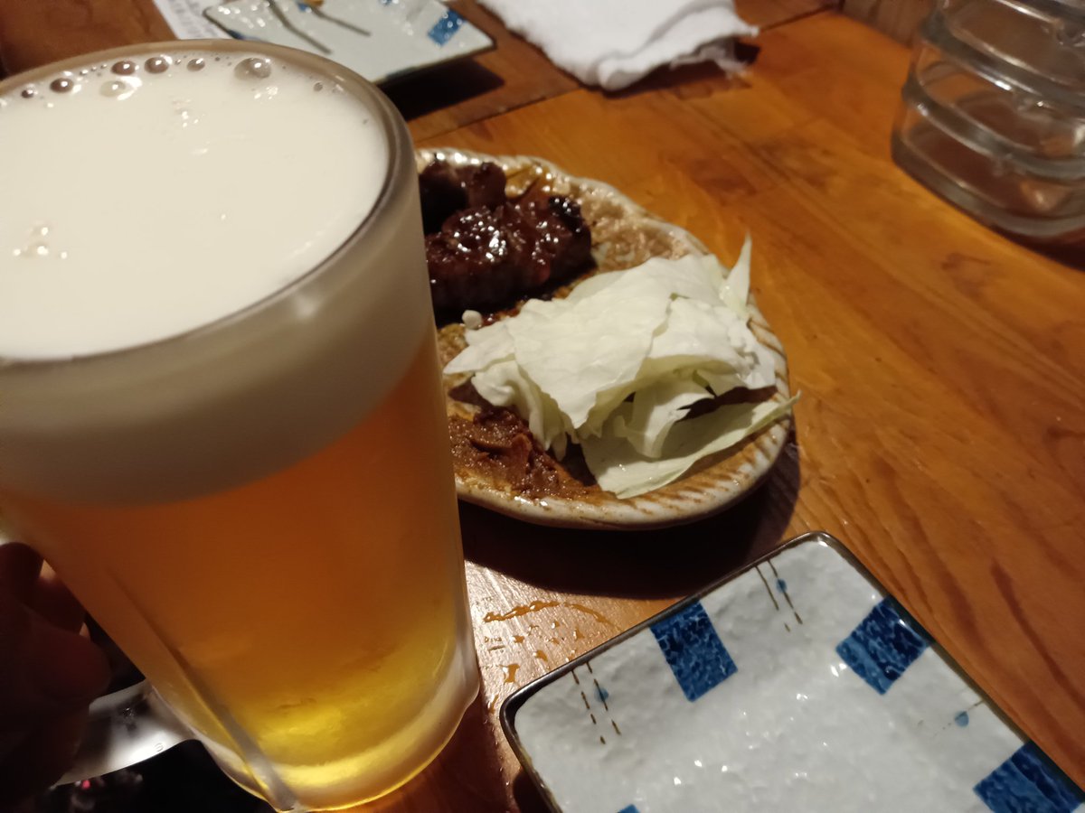 今日は帰り道の踏切が全然開かなかったので…キメます🍻