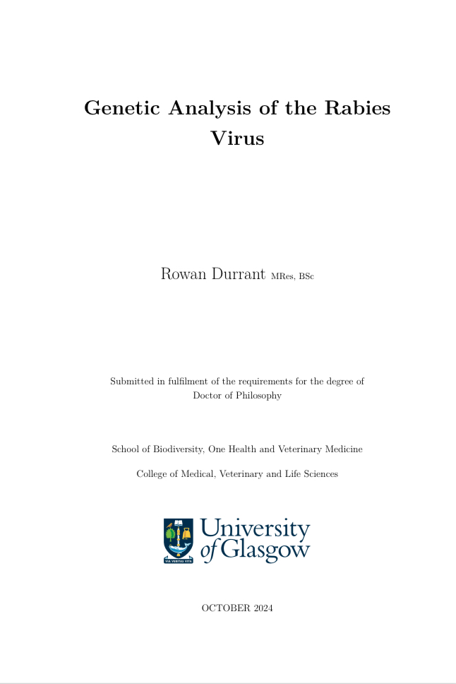 And just over 3.5 years later, I submitted my PhD thesis yesterday! 🐕🦠