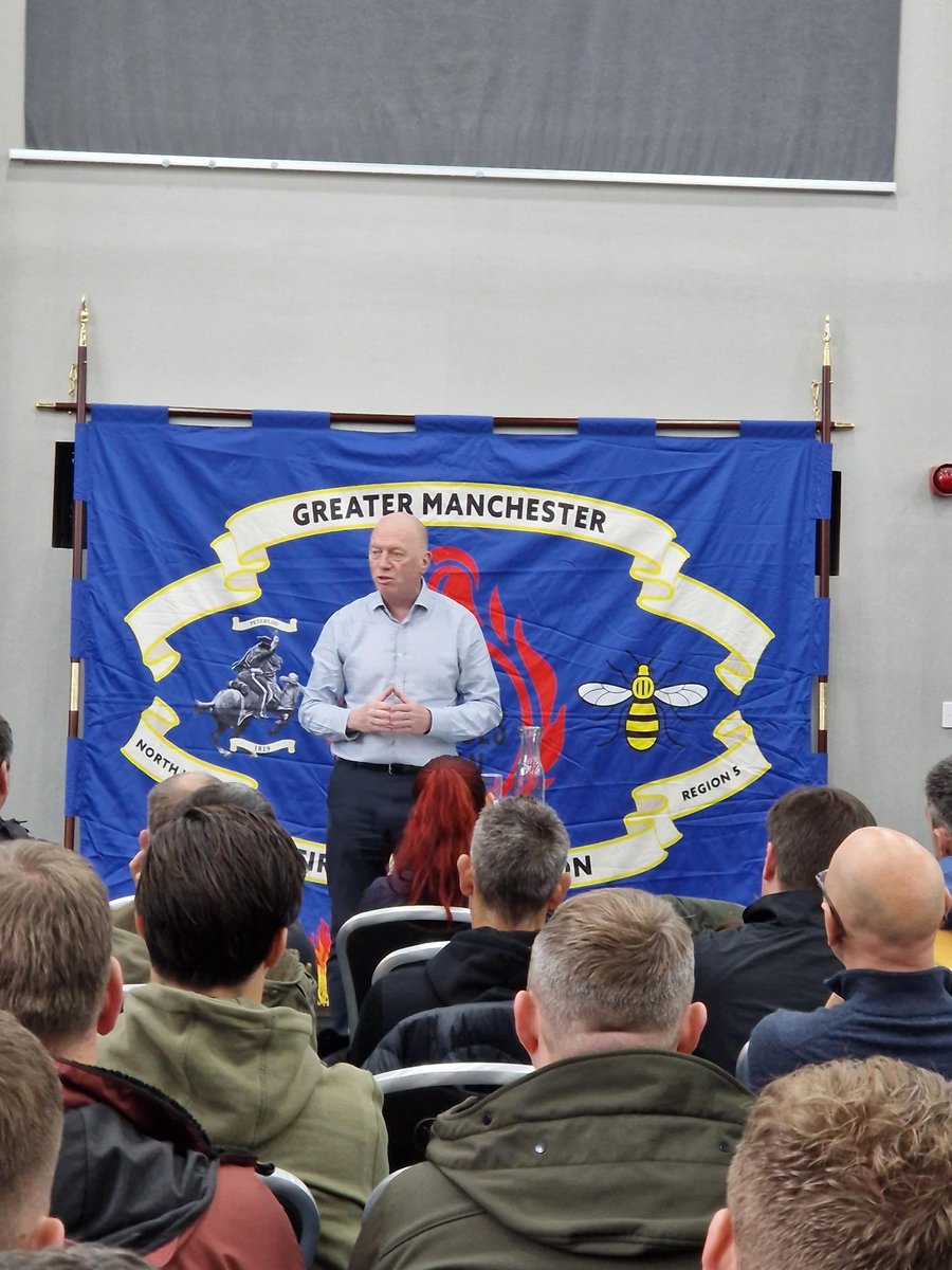 fbunational's tweet photo. Today, around 200 FBU members in Manchester met to discuss our response to the fire service's unilateral expansion of Marauding Terrorist Attack response.

Together we stand ✊ https://t.co/J8vaRUGnUN