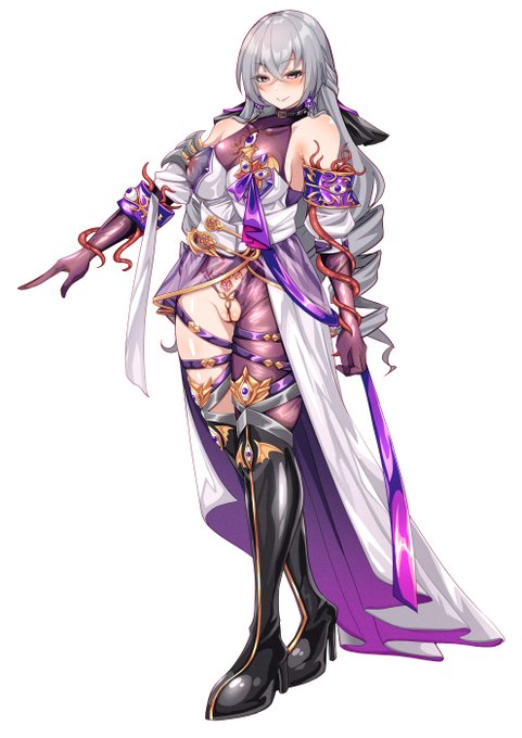 【NSFW/R-18】
次のスタレ悪堕ち絵の犠牲者のブローニャさんの立ち絵案です。
白い服の堕ち後って黒にするかそのままにするかで迷いますね 