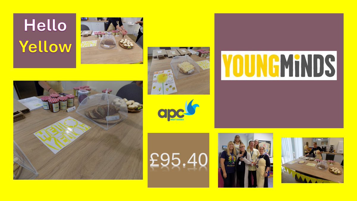 We held a #HelloYellow charity event for Young Minds at Chalkhill Education Centre yesterday.  

We raised an amazing £95.40 in an hour of sales, selling delicious homemade jam, lemon curd, lemon slices, lemon meringue pies and banana bread. 

Thanks to everyone who supported us!