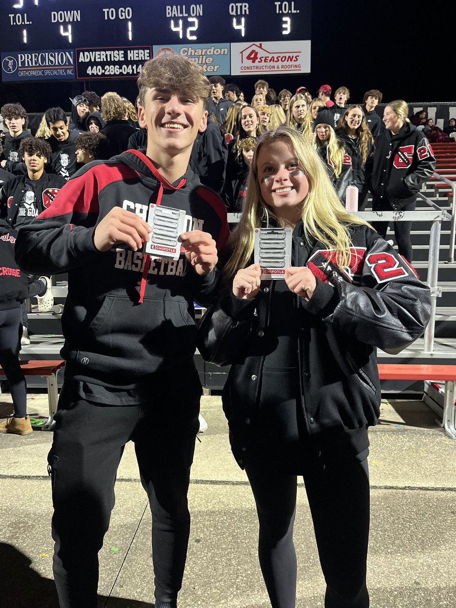 CONGRATULATIONS TO OUR CRAZIES OF THE WEEK‼️‼️MADSION KILPECK AND LUKE GALFIDI‼️‼️WAY TO BRING THE NOISE🎉🎉