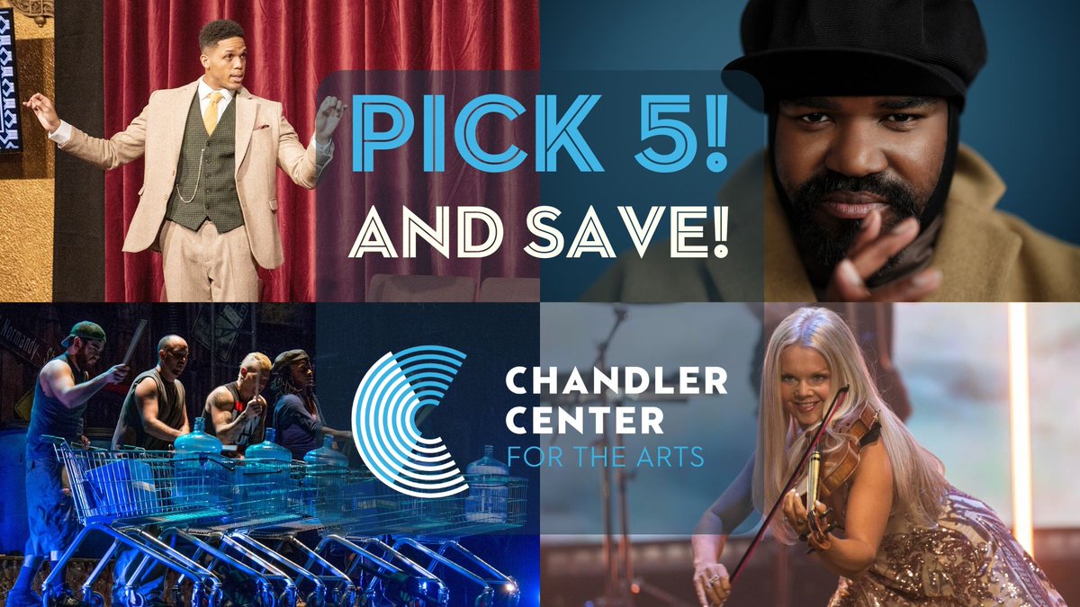 Happy National Savings Day!
At the CCA Save $6 per ticket when you choose five or more performances.
It's a subscription that you curate! go to chandler.org or call our box office at (480)782-2680.

buff.ly/3KH1ueZ