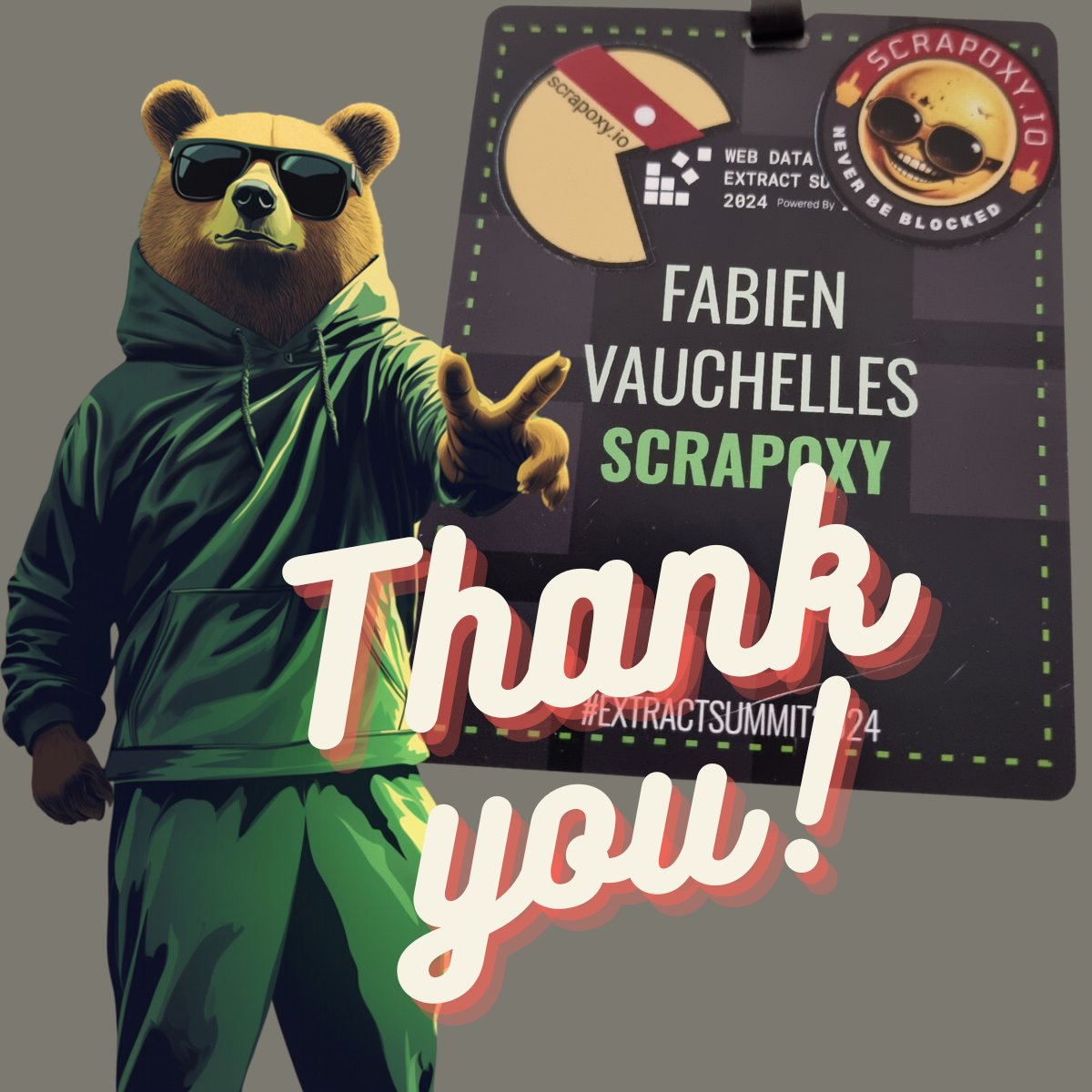 Fabien Vauchelles (@fabienv) on Twitter photo What a journey at the <a href="/ExtractSummit/">ExtractSummit</a> in Austin! Big shoutout to <a href="/zytedata/">Zyte</a> for putting on such an event. I met a ton of cool people and discovered some seriously usecases. I was so happy to present my #workshop on #Antiban & #WebScraping, with <a href="/scrapoxy_io/">scrapoxy_io</a>. Next edition to Canada? What a journey at the <a href="/ExtractSummit/">ExtractSummit</a> in Austin! Big shoutout to <a href="/zytedata/">Zyte</a> for putting on such an event. I met a ton of cool people and discovered some seriously usecases. I was so happy to present my #workshop on #Antiban & #WebScraping, with <a href="/scrapoxy_io/">scrapoxy_io</a>. Next edition to Canada?