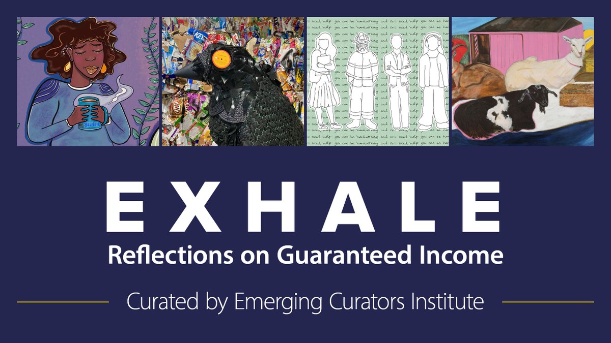New at the Cargill Gallery -- "Exhale: Reflections on Guaranteed Income." Artists reflect on the potential impact of guaranteed income on their communities, livelihood, and creative practice.

On display at Minneapolis Central Library through November 23: bit.ly/HCLCargill-Oct…