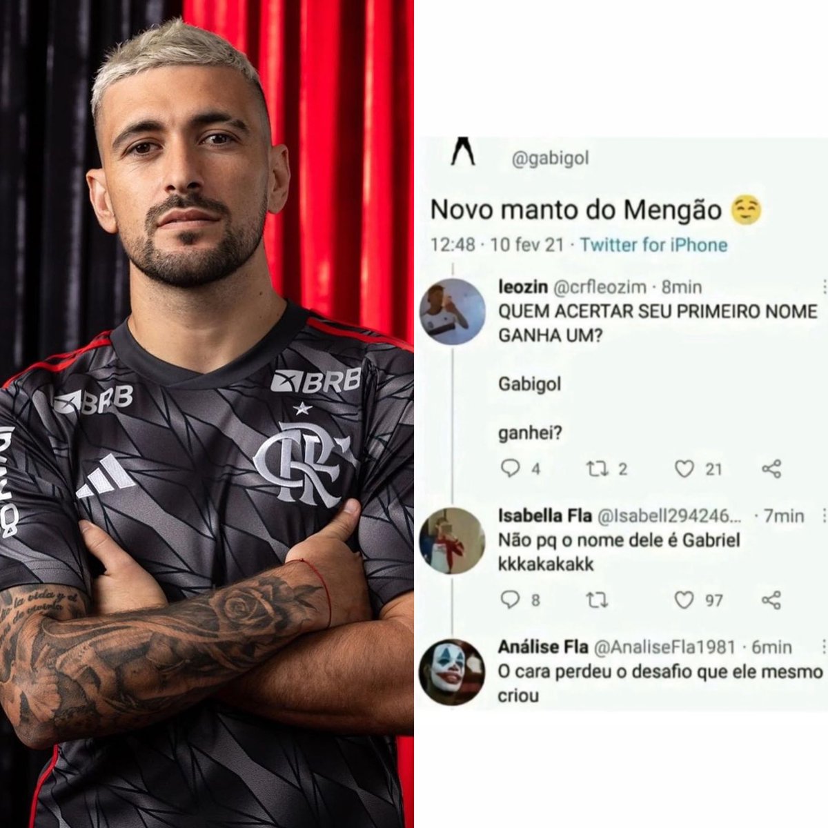 Pesgrau's tweet image. O Flamengo lançou uniforme novo e eu lembrei dessa pérola aqui kkkkkkkkkkkkkkkkkkkkkk