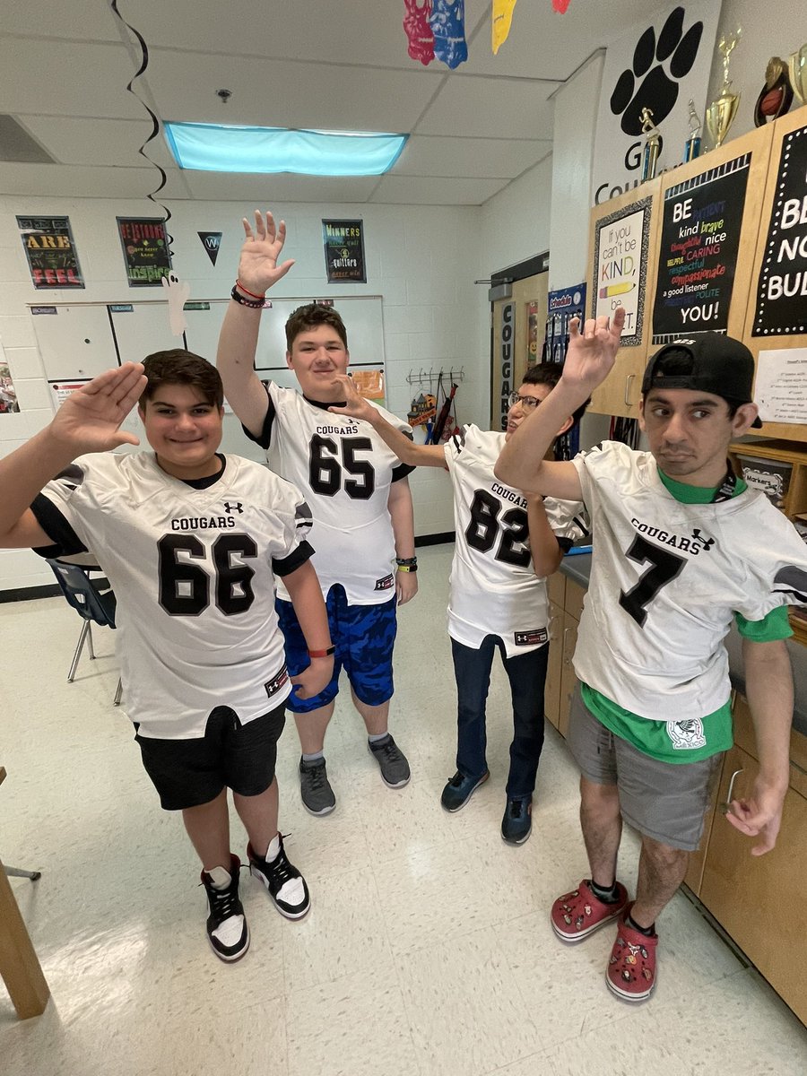 Tom C Clark Special Olympics (@clarkolympics) on Twitter photo Our athletes want to wish the <a href="/FbCougar/">ClarkCougarFB</a> football team good luck tomorrow at the game! #BeatMadison #PlayUnified #GoCougars🐾 <a href="/NISDClark/">Tom C. Clark HS</a> <a href="/JoeAllenJr1/">CoachAllen</a> Our athletes want to wish the <a href="/FbCougar/">ClarkCougarFB</a> football team good luck tomorrow at the game! #BeatMadison #PlayUnified #GoCougars🐾 <a href="/NISDClark/">Tom C. Clark HS</a> <a href="/JoeAllenJr1/">CoachAllen</a>