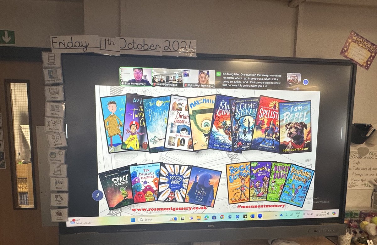 Year 6 enjoyed their virtual author visit with <a href="/mossmontmomery/">Ross Montgomery</a> Lots of fantastic questions were asked and we can’t wait to get stuck into another of your books! <a href="/FHTEnglish/">FHTEnglish</a> <a href="/FlyingHighTrust/">Flying High Partnership</a> <a href="/GreenwoodSch/">Greenwood Primary and Nursery School</a> 📚